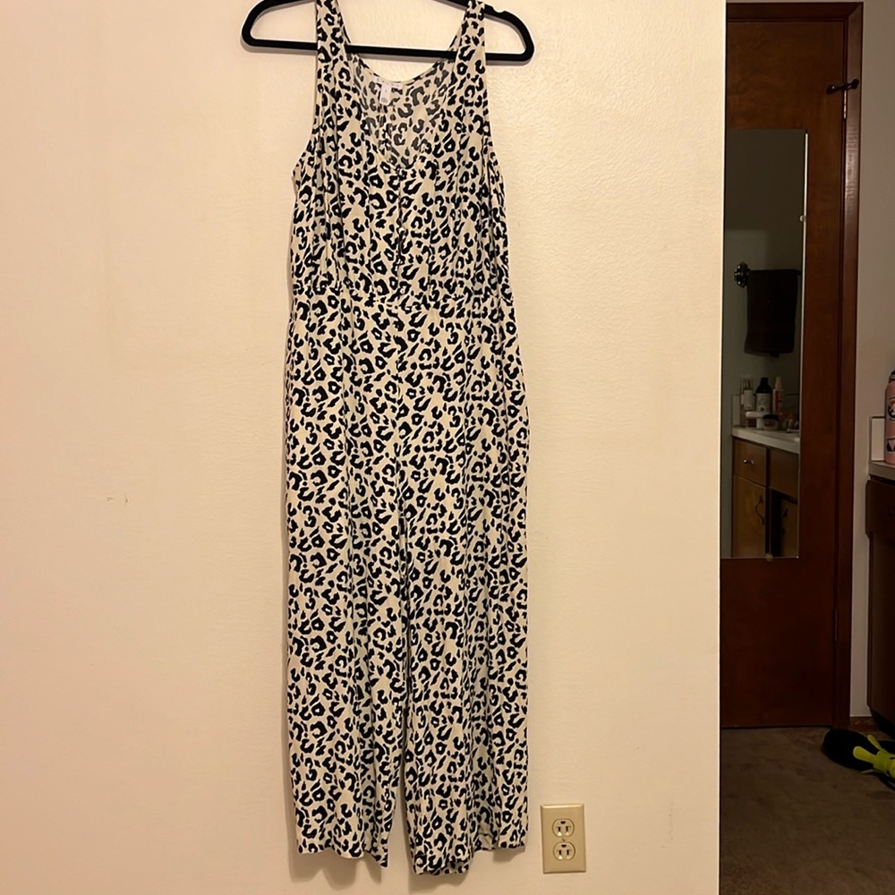 Leopard print jumpsuit